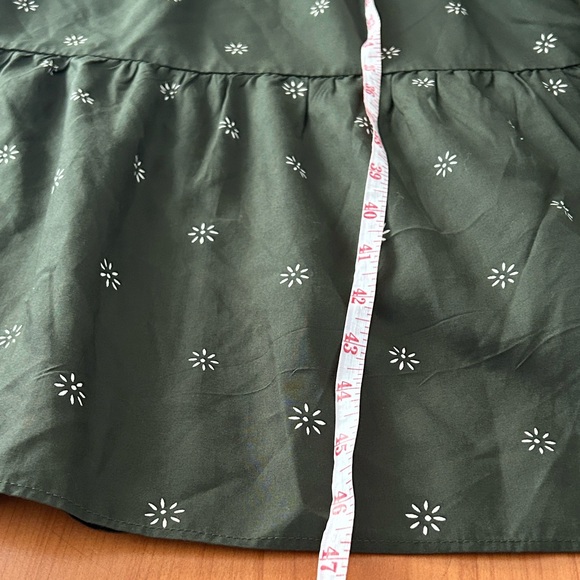 Madewell Olive Printed Tiered Maxi Dress - Picture 15 of 15